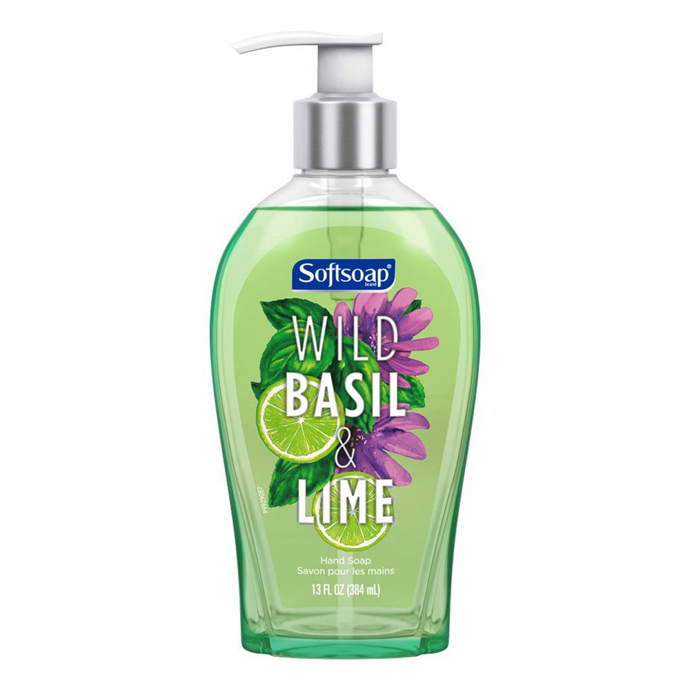 Softsoap Liquid Hand Soap Pump, Wild Basil and Lime, 13 Oz